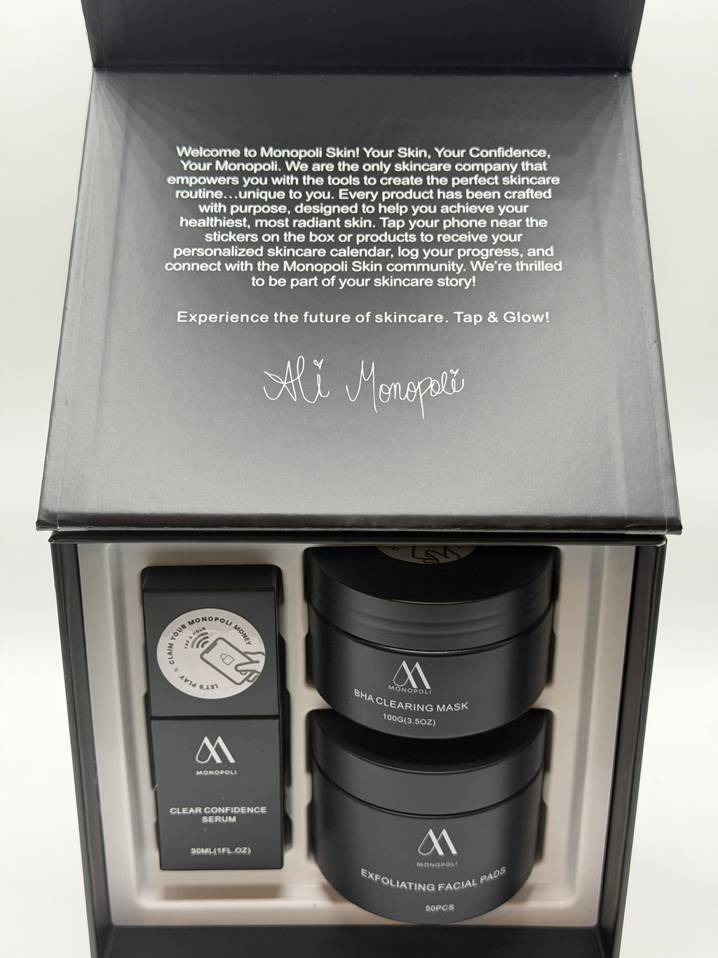 SERUM, FACIAL PADS, AND CLEARING MASK KIT