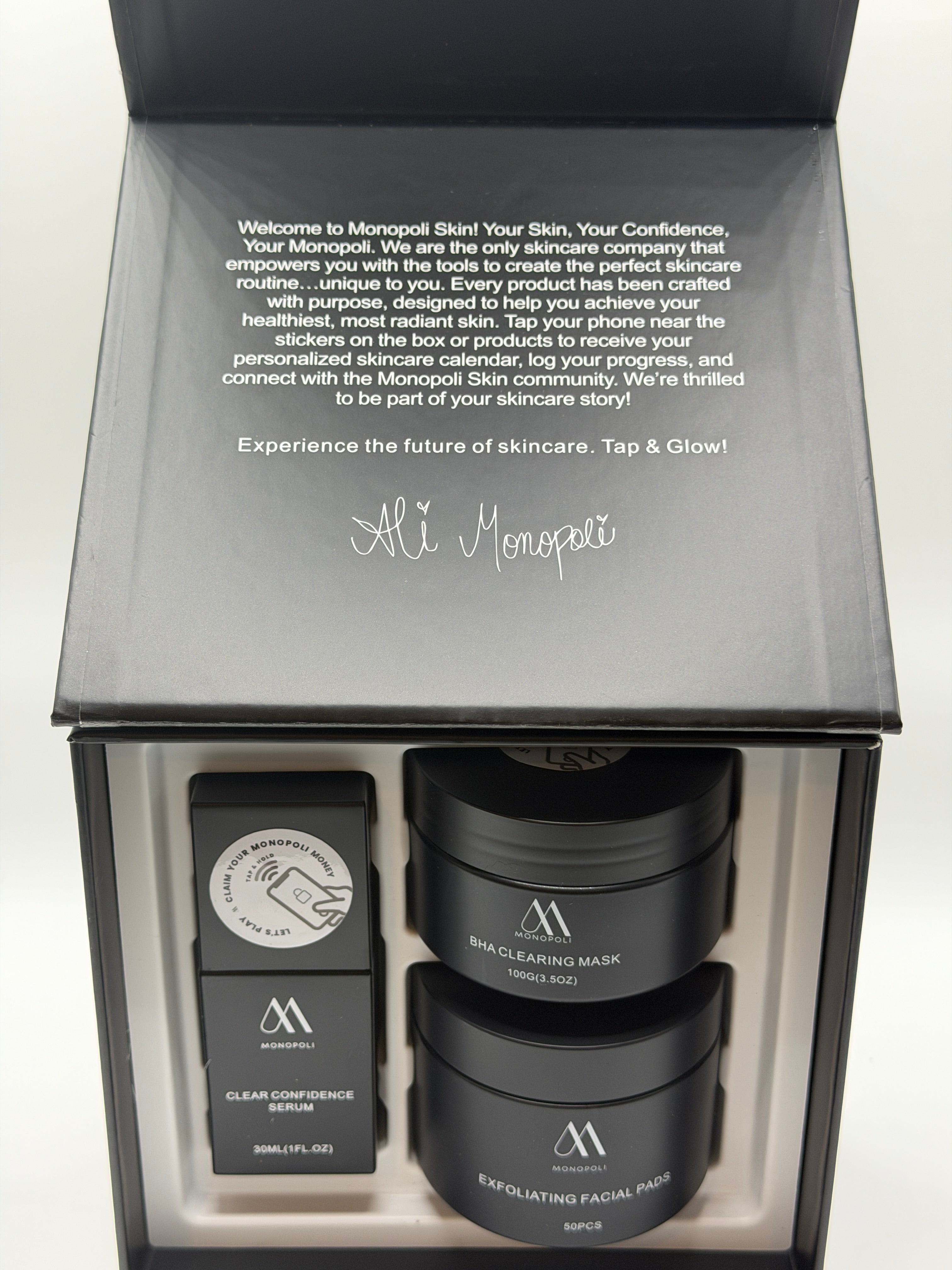 SERUM, FACIAL PADS, AND CLEARING MASK KIT