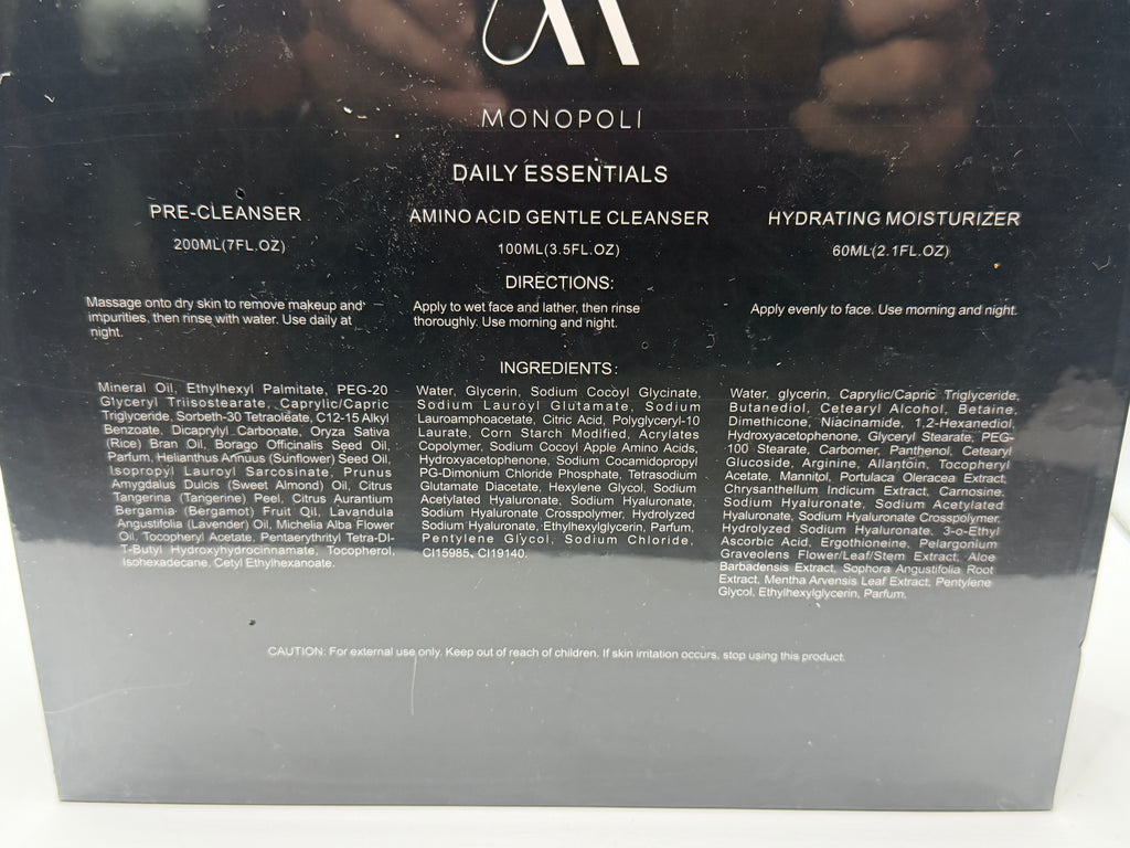 PRE-CLEANSER AMINO ACID CLEANSER AND MOISTURIZER