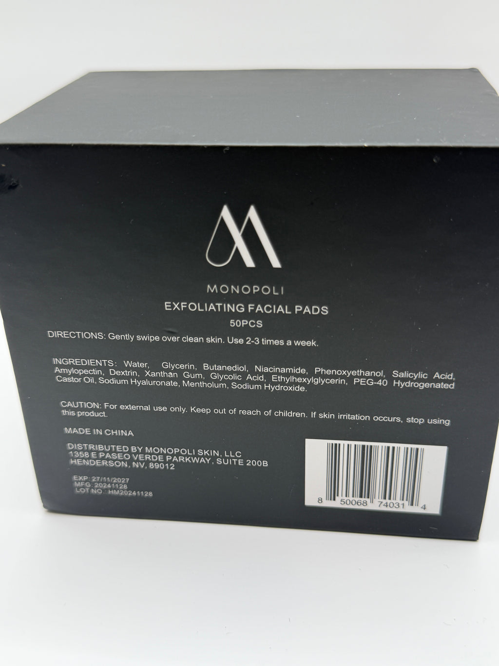 EXFOLIATING FACIAL PADS