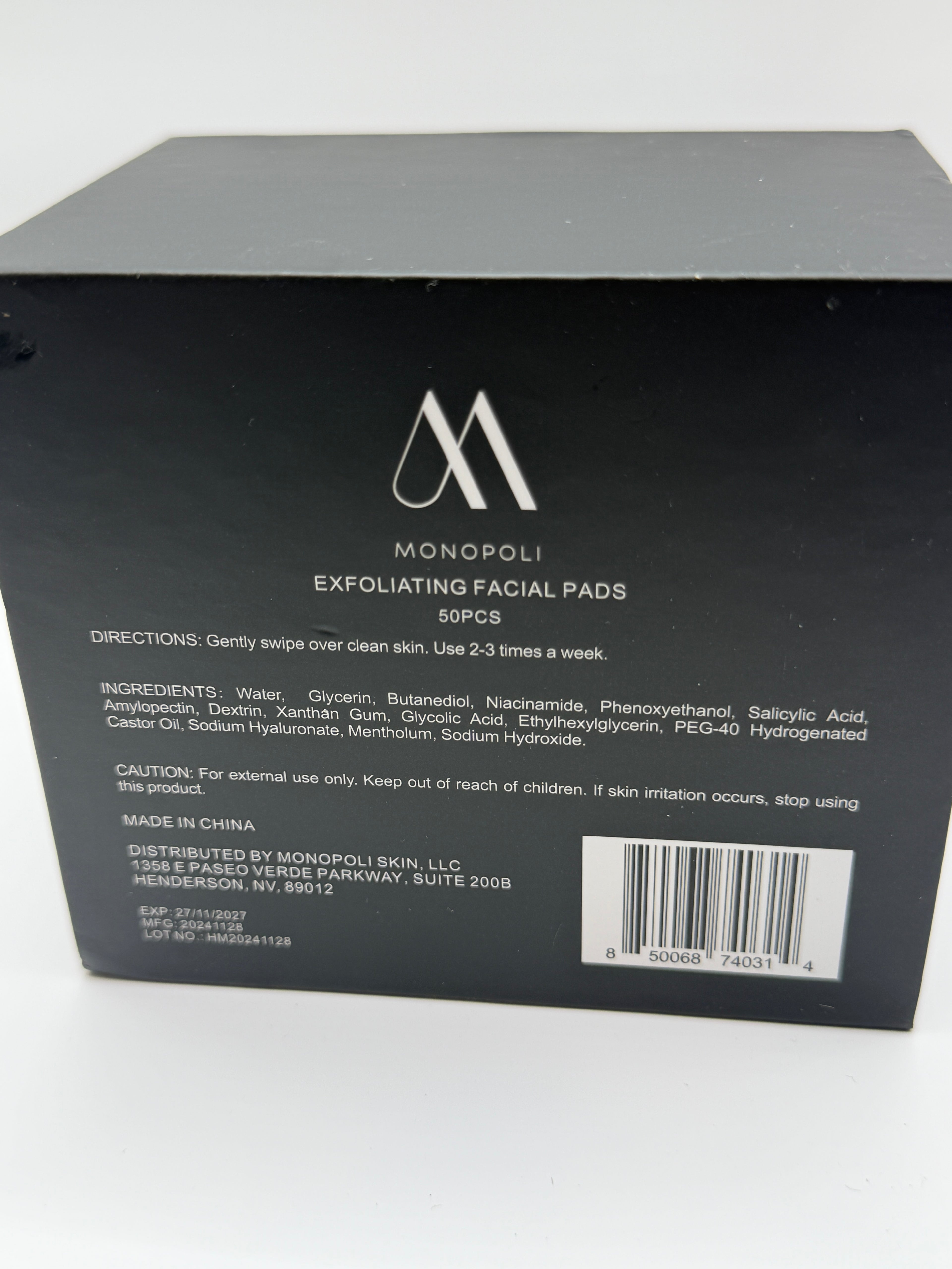 EXFOLIATING FACIAL PADS
