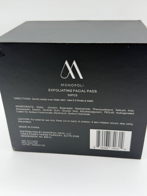 EXFOLIATING FACIAL PADS